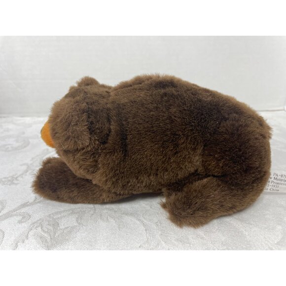 Brown Plush Bear Stuffed Animal Toy By On Time Promotions 8" Soft & Cuddly For K - Picture 2 of 8